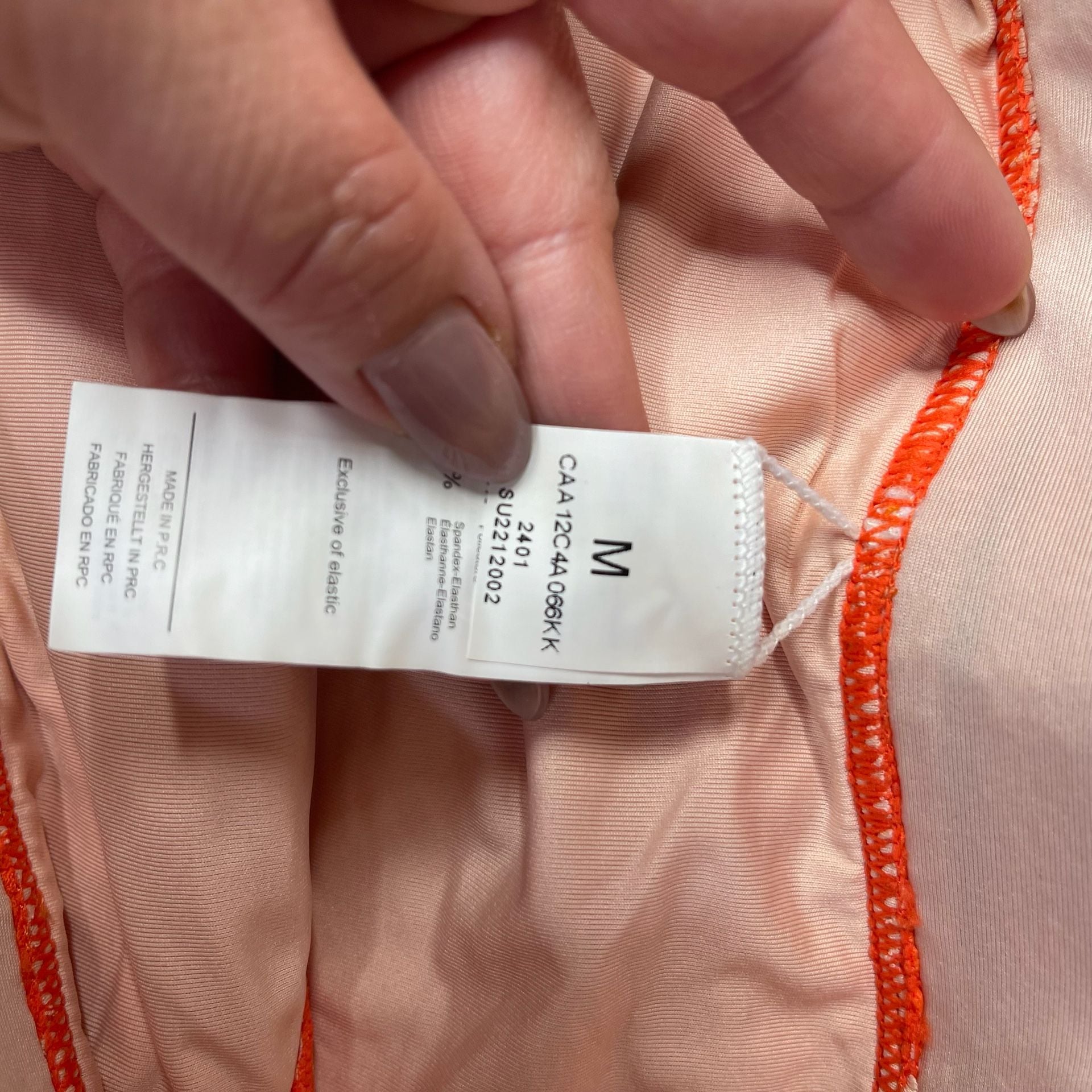 Cupshe Scalloped Halter Bikini Set Orange Textured Size M 7