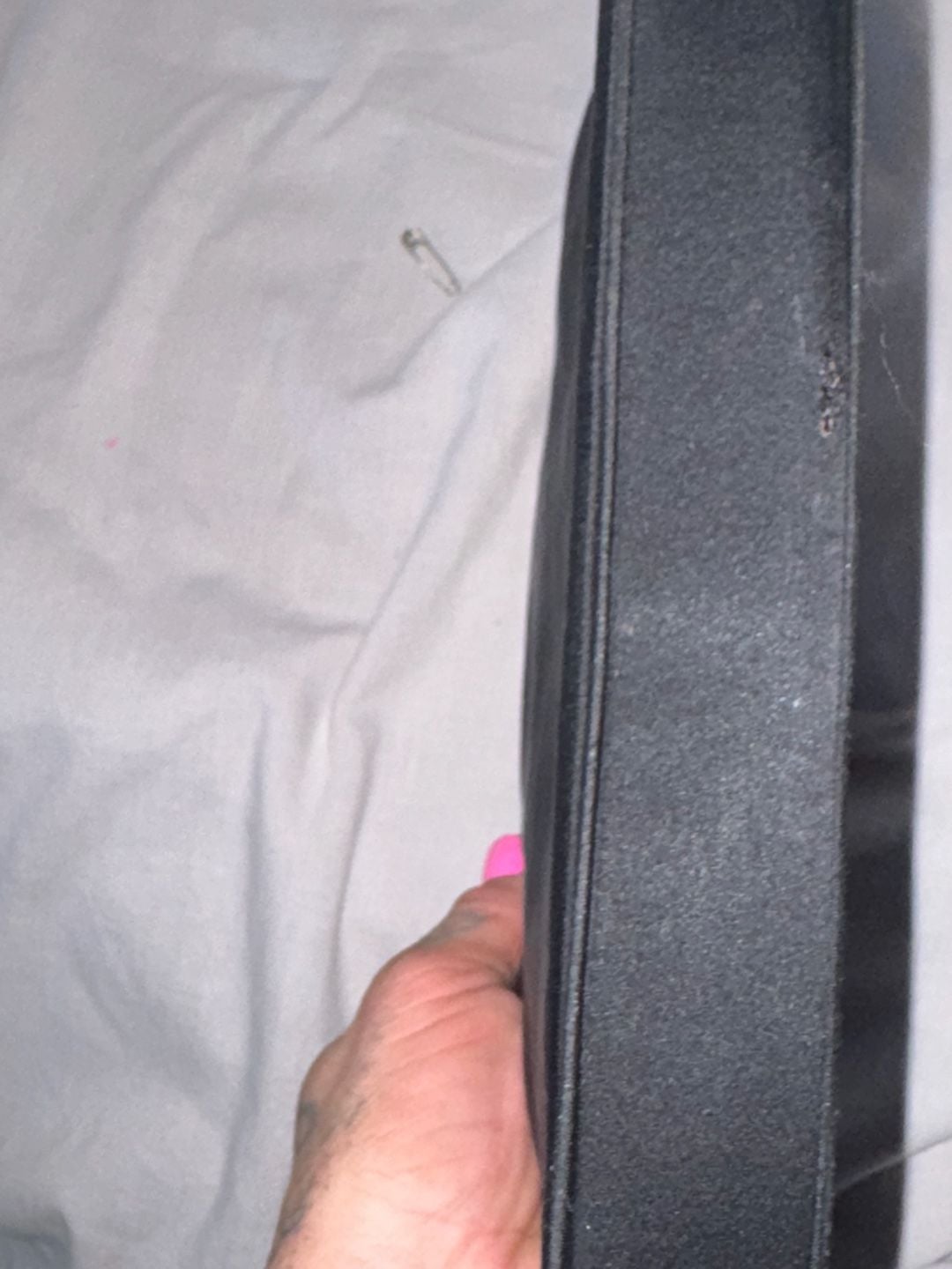 Rosenfeld Saks Fifth Avenue Black Satin Evening Clutch Handbag 6