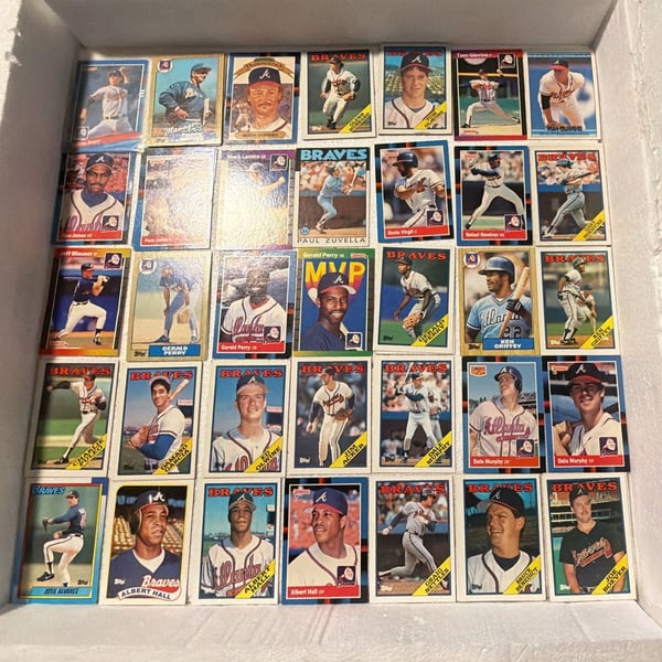 81 Atlanta Braves Baseball Cards Lot 70s 80s 90s Dale Murphy Bruce Sutter