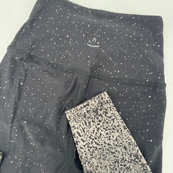 Beyond Yoga Alloy Ombre High Waisted Leggings Size S Black Metallic