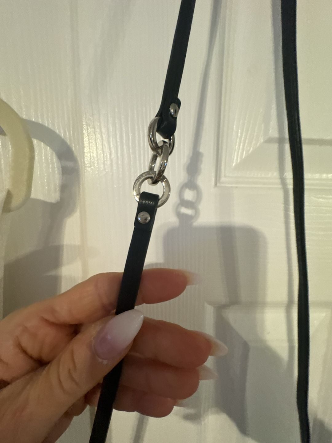 Coach Signature Outline Black Canvas Crossbody Bag 9