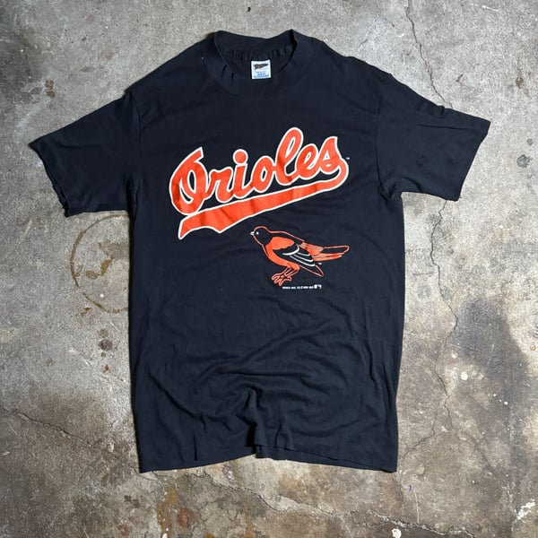 True Vintage 1989 Baltimore Orioles T-Shirt Size M Black MLB