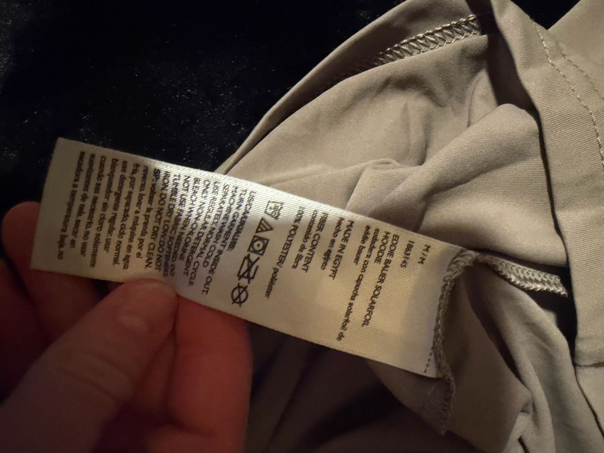 Eddie Bauer Solarfoil Hoodie Size M Tan UPF Sun Shirt 5