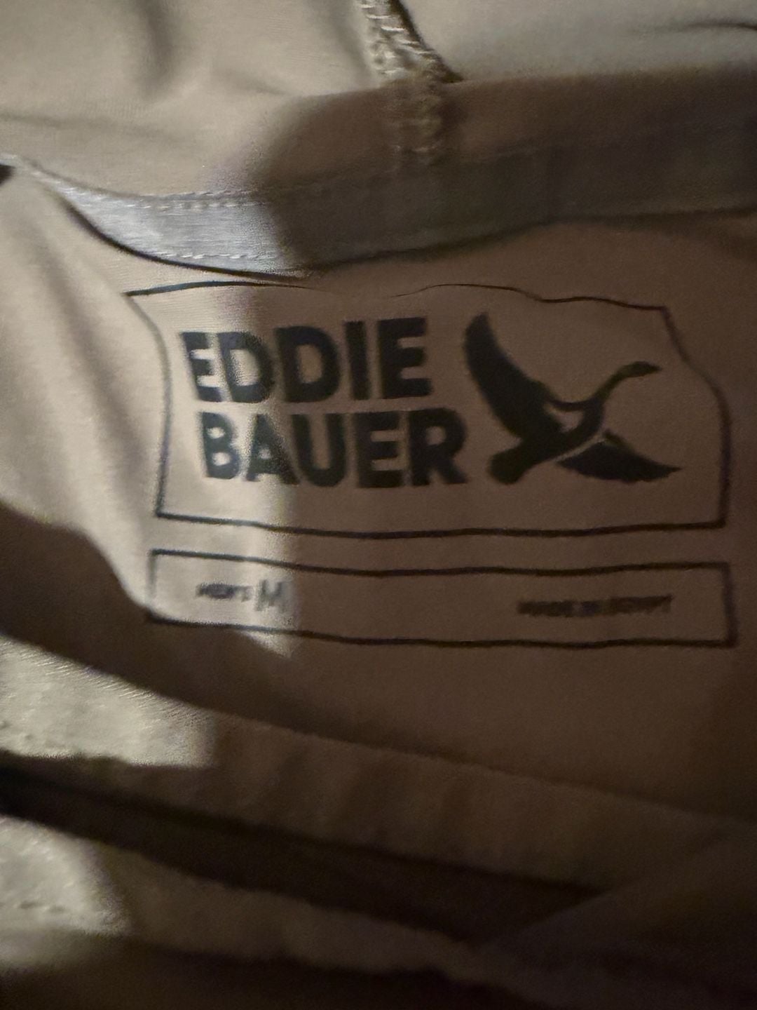 Eddie Bauer Solarfoil Hoodie Size M Tan UPF Sun Shirt 4