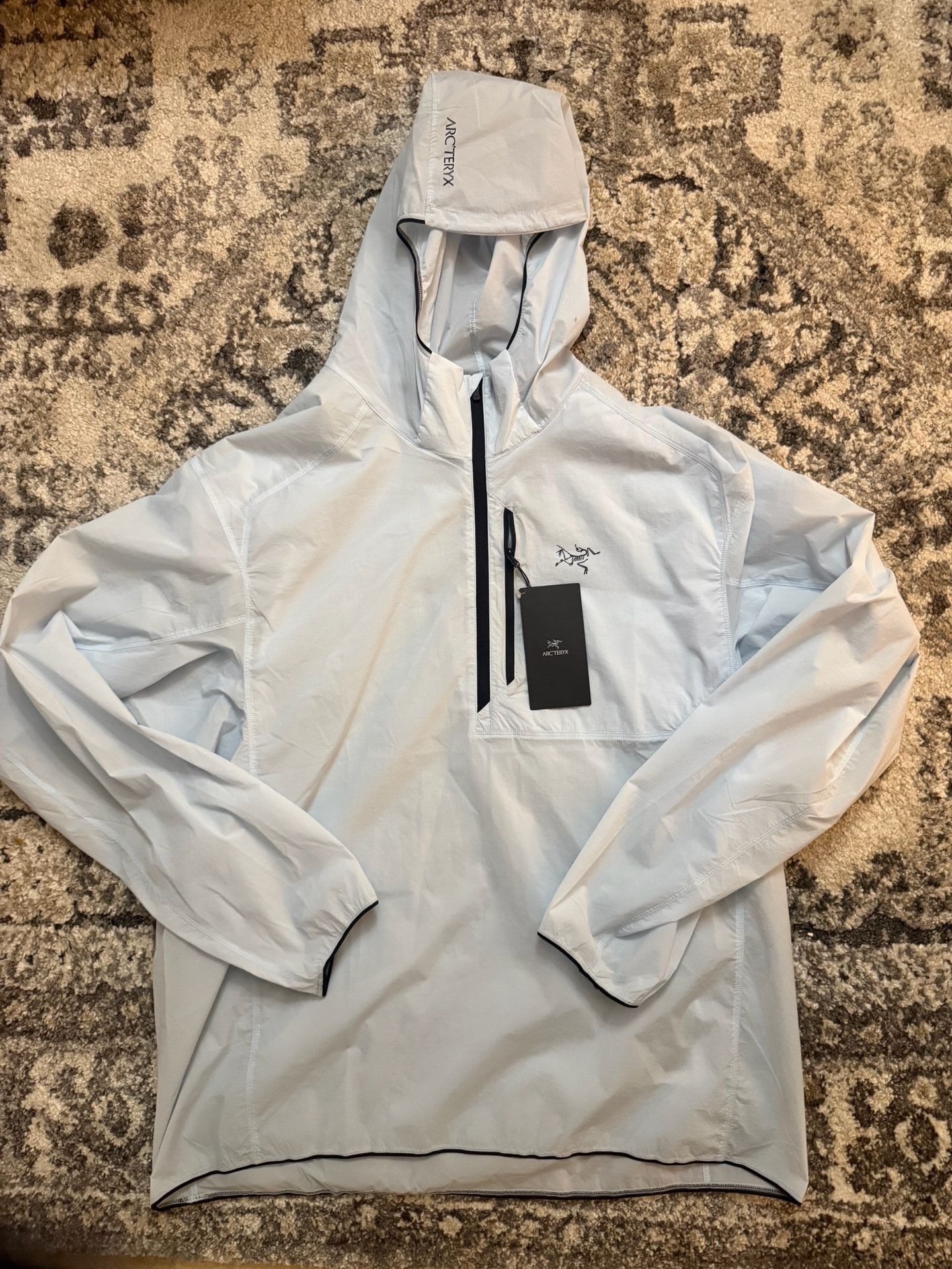 Arc'teryx Ossa 1/2 Zip Hoody Alpine Blue New with Tags 2