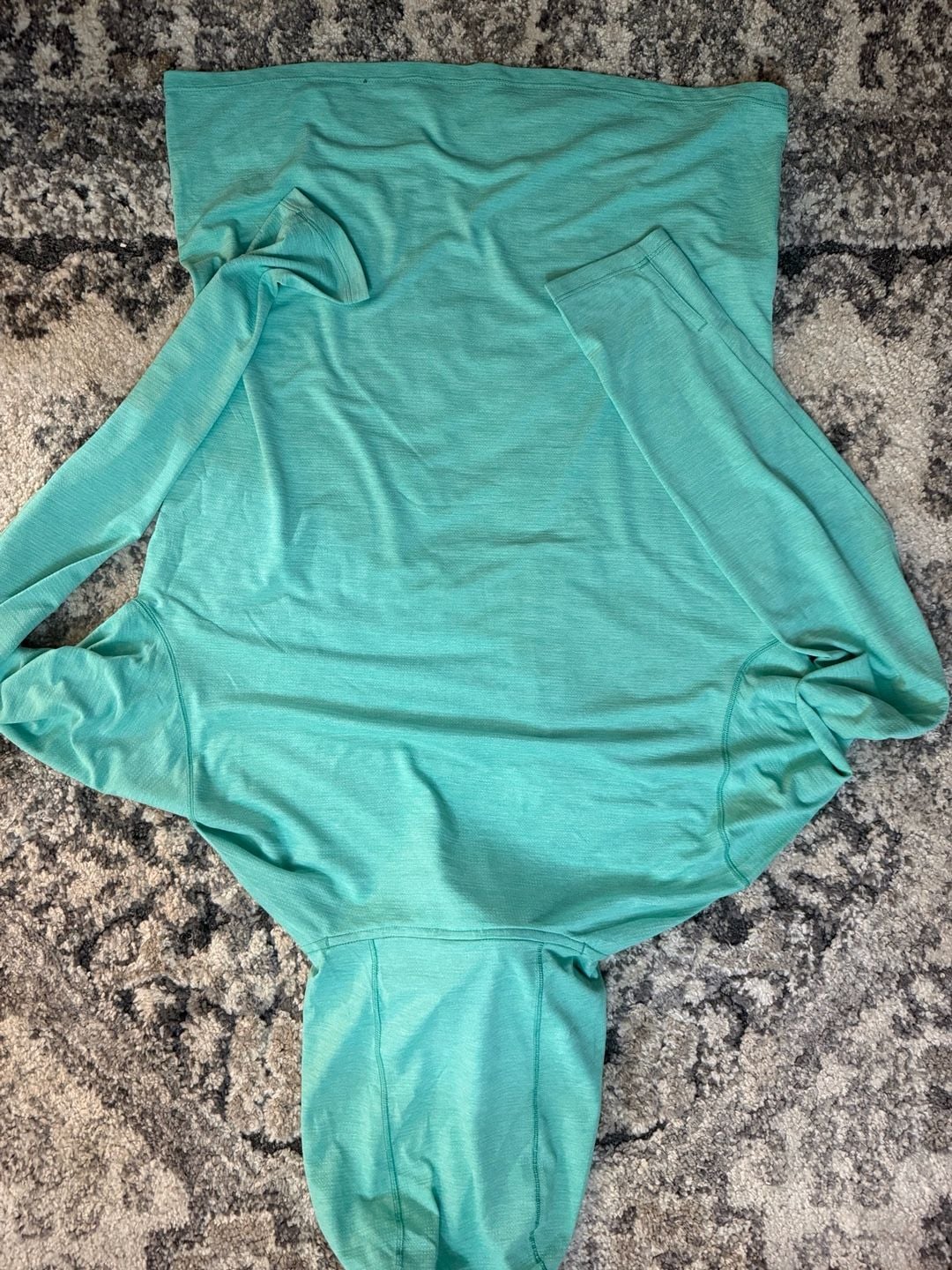 Patagonia Capilene Cool Daily Hoody Size S Turquoise Long Sleeve 6