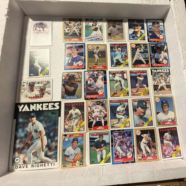 68 New York Yankees Baseball Cards Lot Don Mattingly 70s 80s 90s Vintage