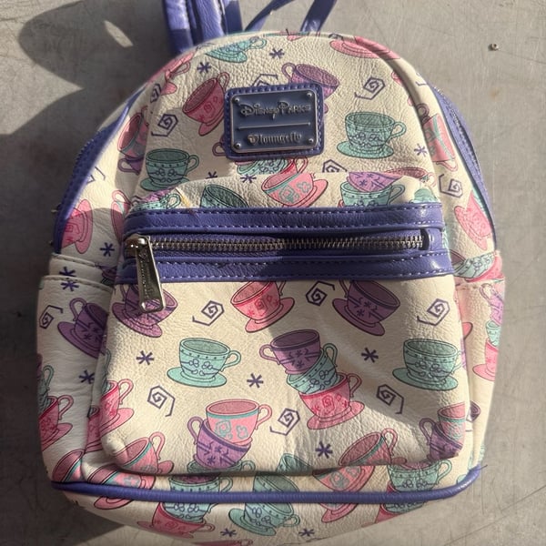 Disney Parks Loungefly Mad Tea Party Teacups Mini Backpack