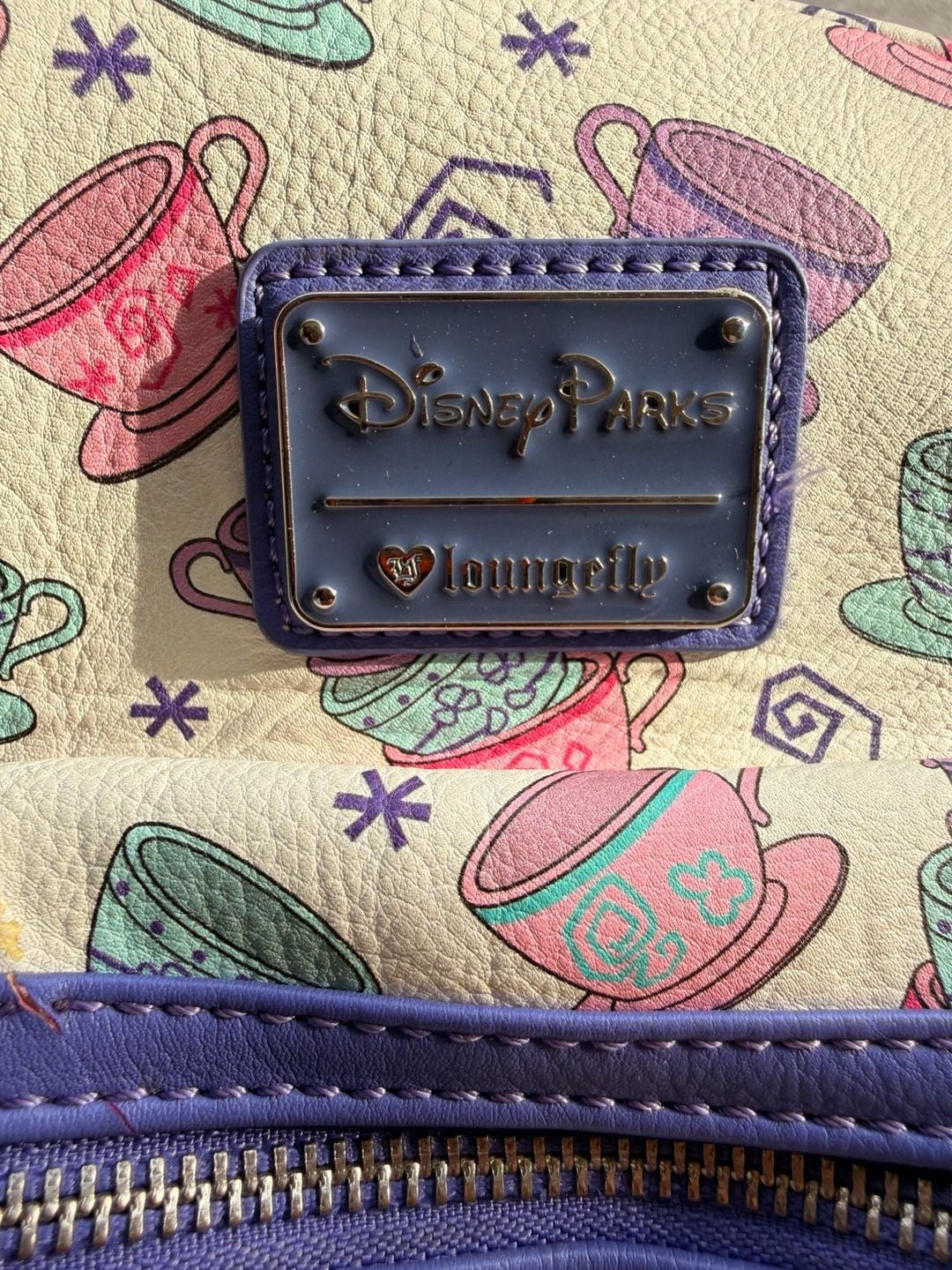 Disney Parks Loungefly Mad Tea Party Teacups Mini Backpack 7