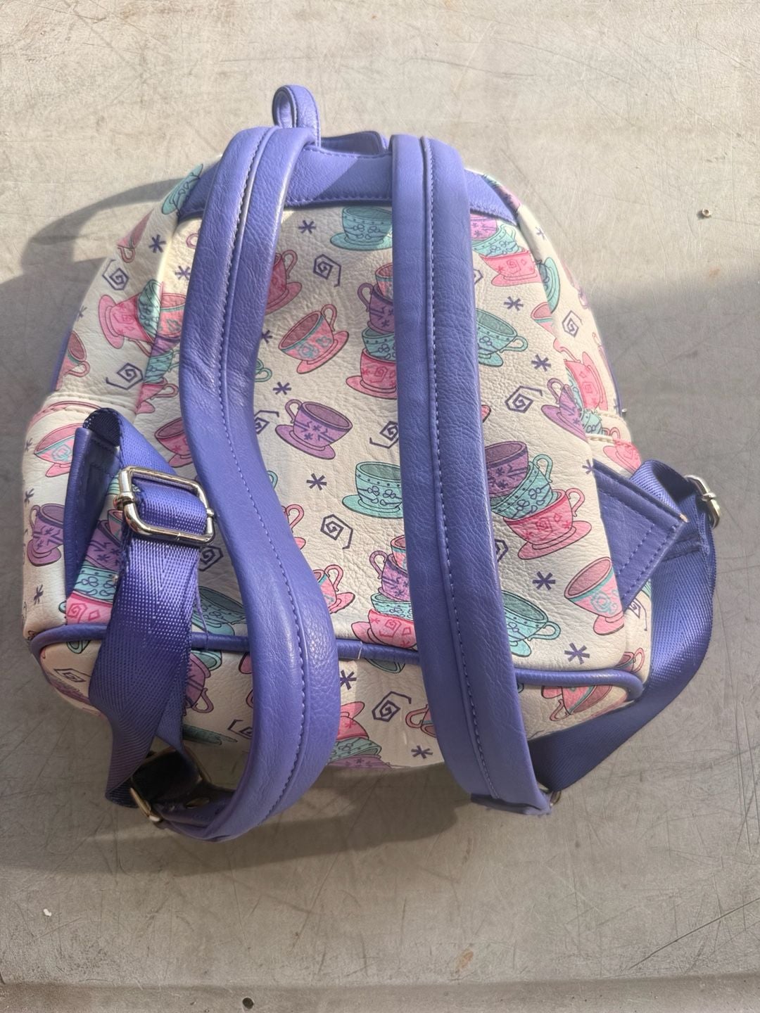 Disney Parks Loungefly Mad Tea Party Teacups Mini Backpack 8