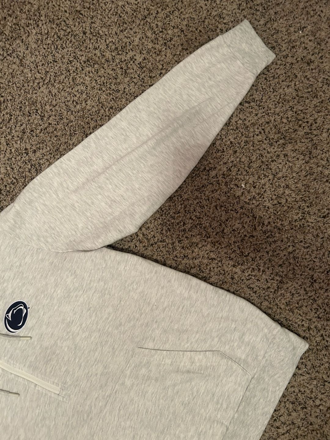 Antigua Penn State Nittany Lions 1/4 Zip Hoodie Size 2XL Gray 3