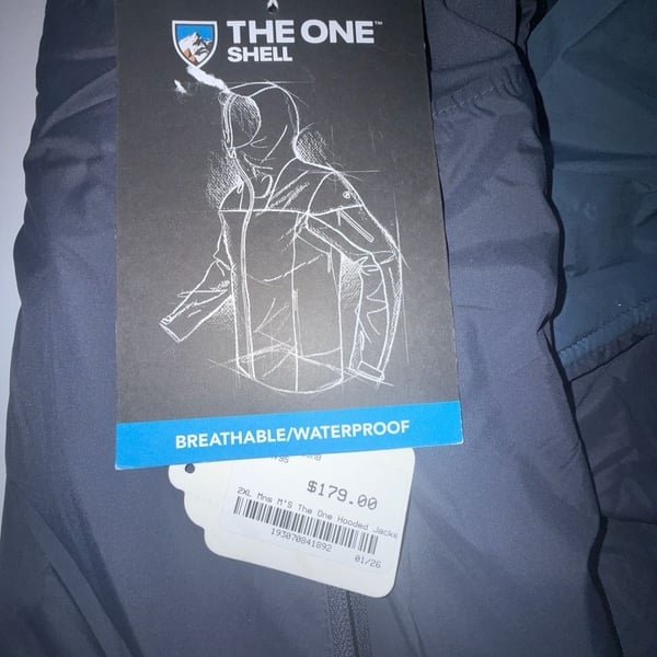 Kuhl The One Hooded Jacket Size 2XL Dark Slate Blue Waterproof
