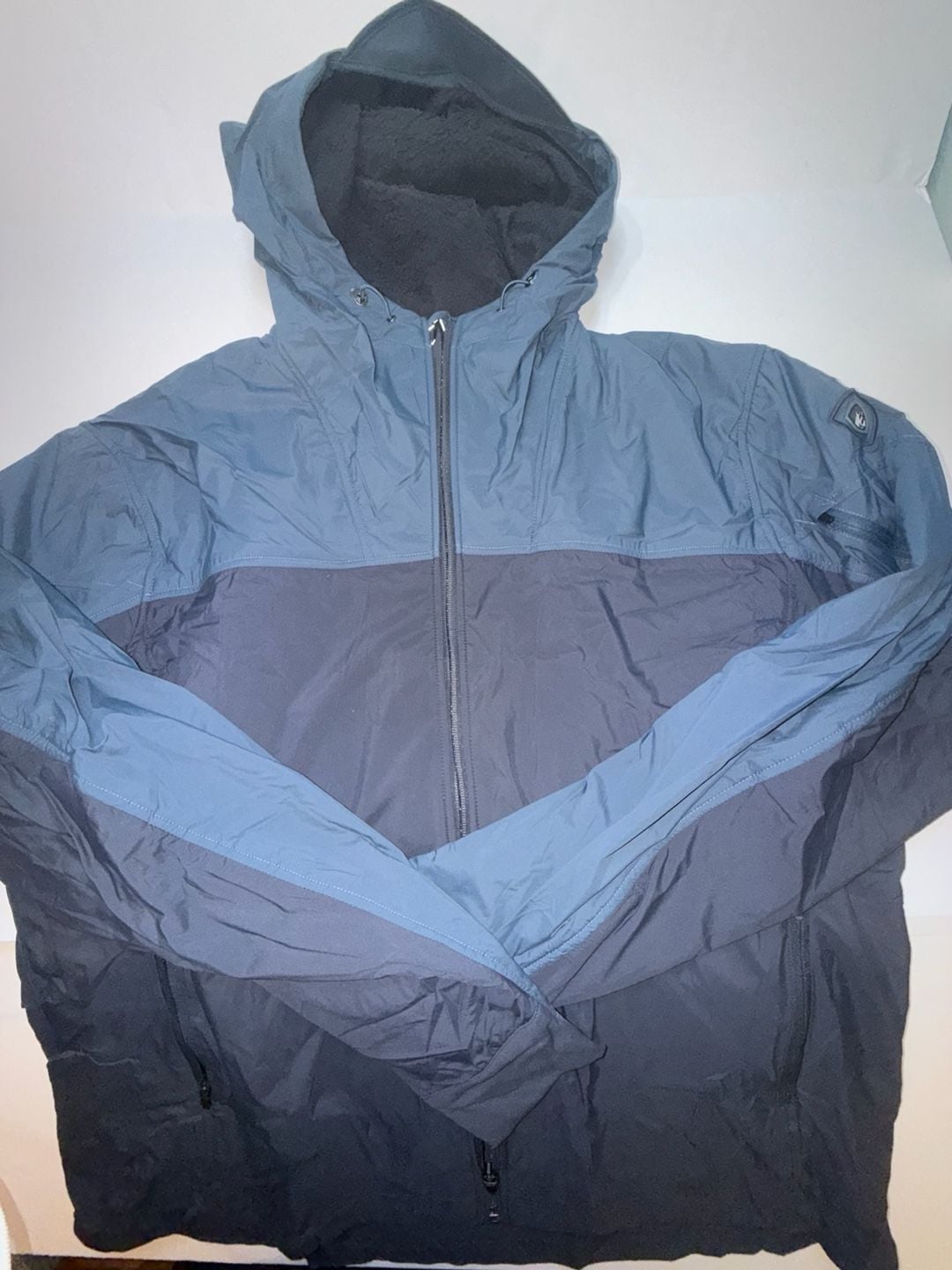 Kuhl The One Hooded Jacket Size 2XL Dark Slate Blue Waterproof 9