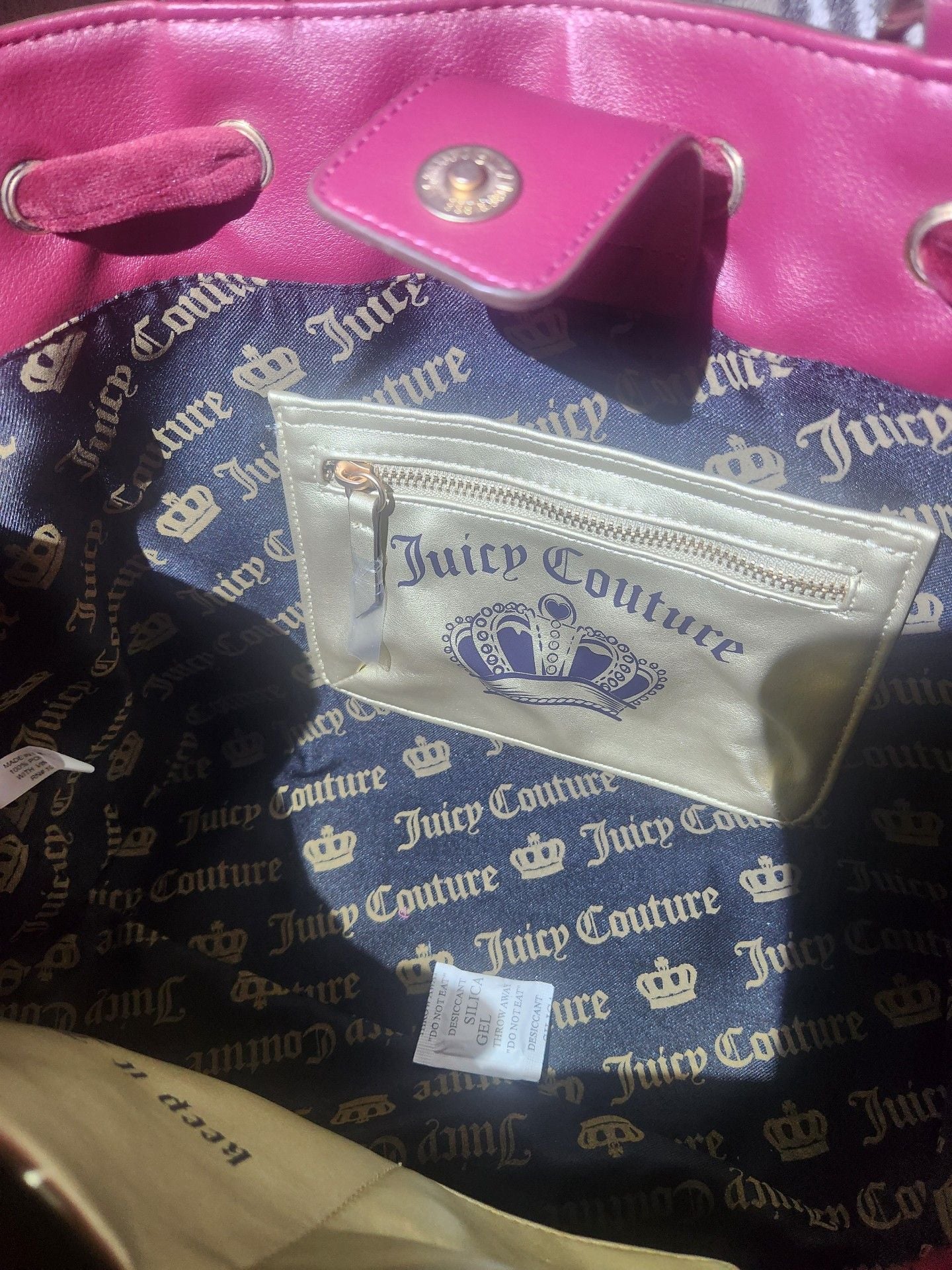 Juicy Couture Crown Tote Cranberry Juice Handbag 9
