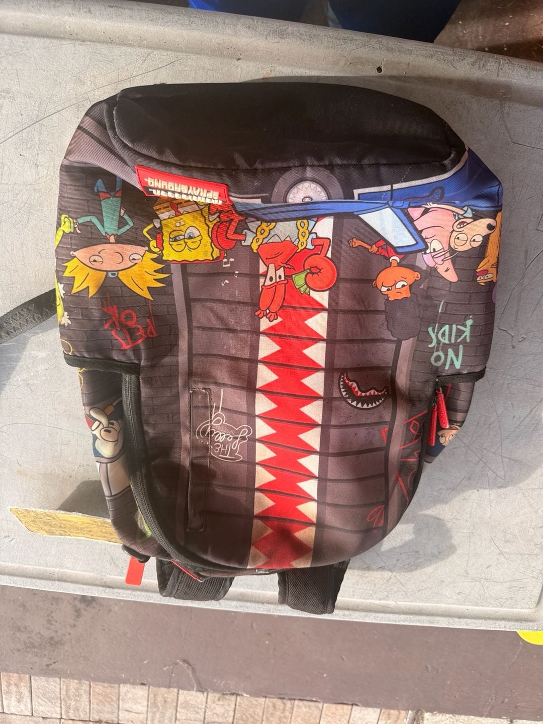 Sprayground 90s Nick Vertical Shark Backpack Multi 2