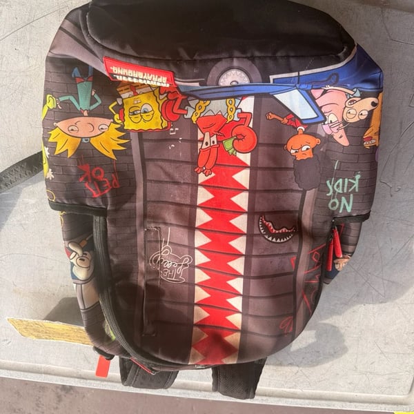 Sprayground 90s Nick Vertical Shark Backpack Multi