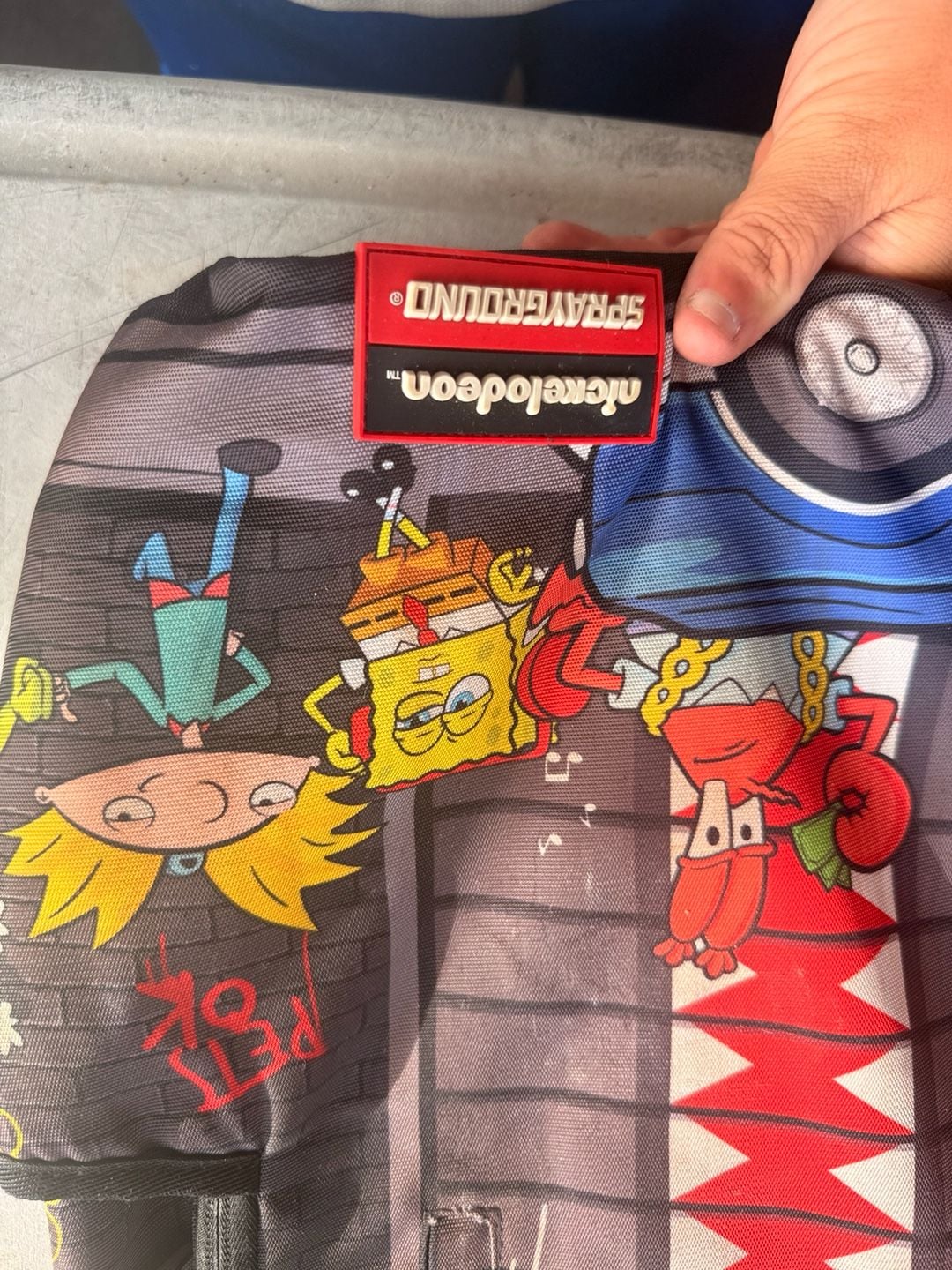 Sprayground 90s Nick Vertical Shark Backpack Multi 4