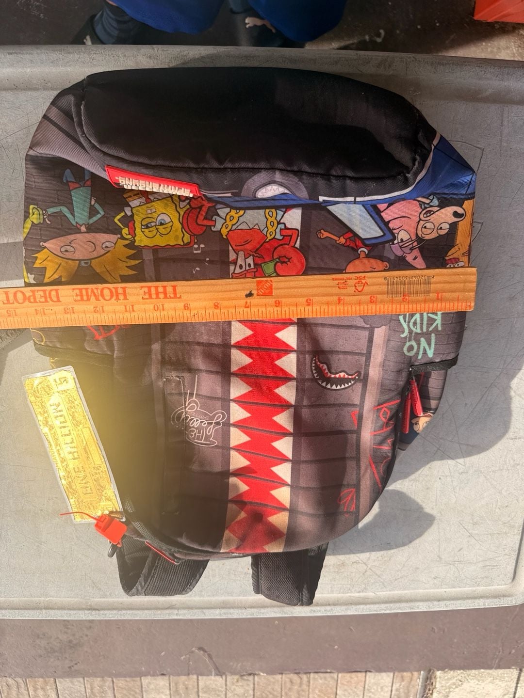 Sprayground 90s Nick Vertical Shark Backpack Multi 7