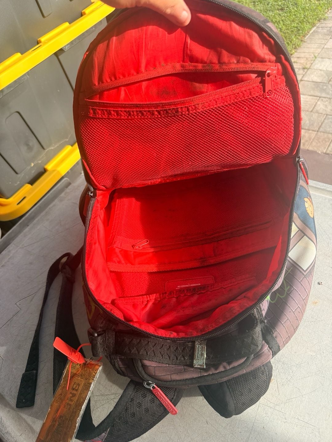Sprayground 90s Nick Vertical Shark Backpack Multi 12