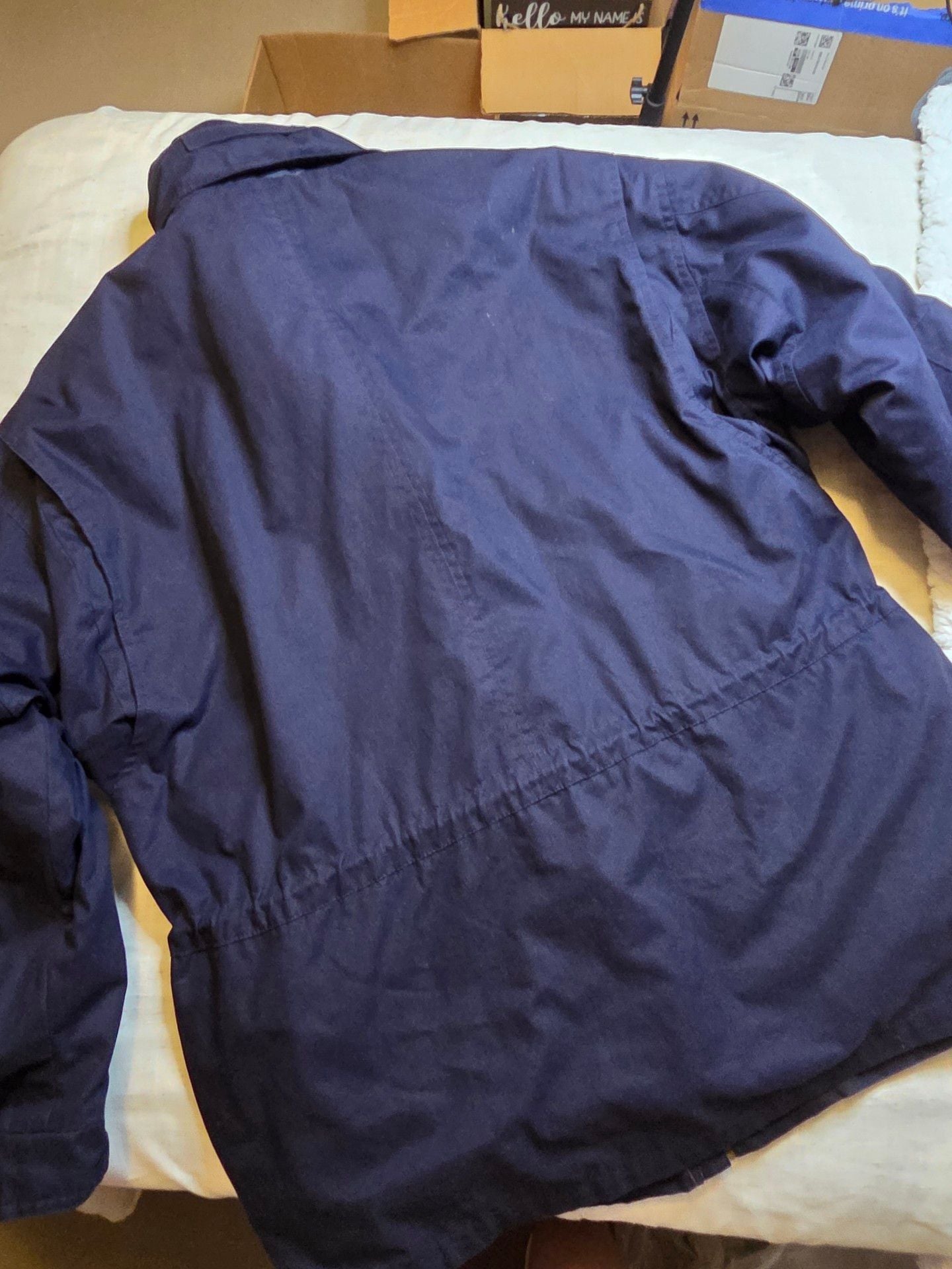 London Fog Towne Jacket Utility Parka Blue size L 7