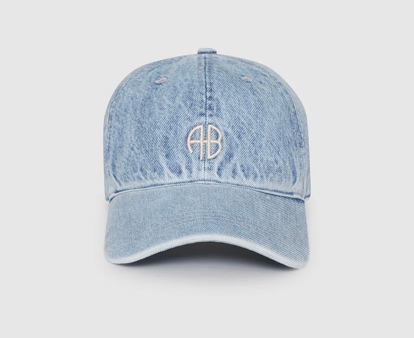 ANINE BING Jeremy Baseball Cap in Blue Denim 2