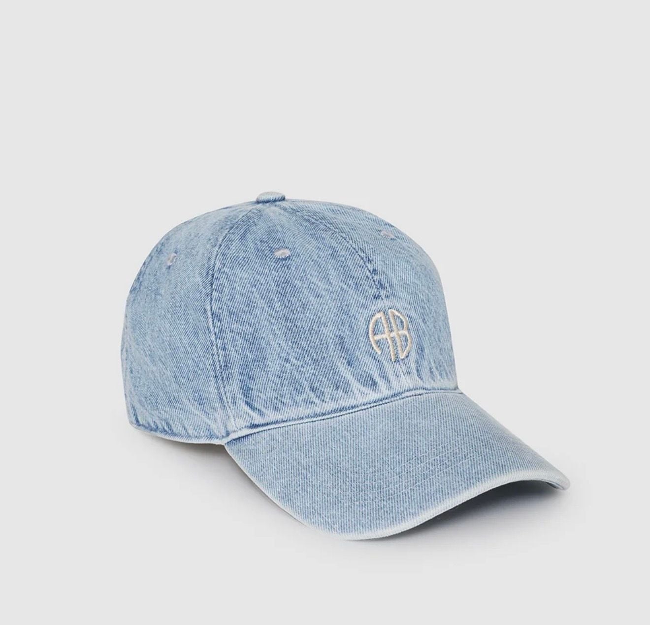 ANINE BING Jeremy Baseball Cap in Blue Denim 3