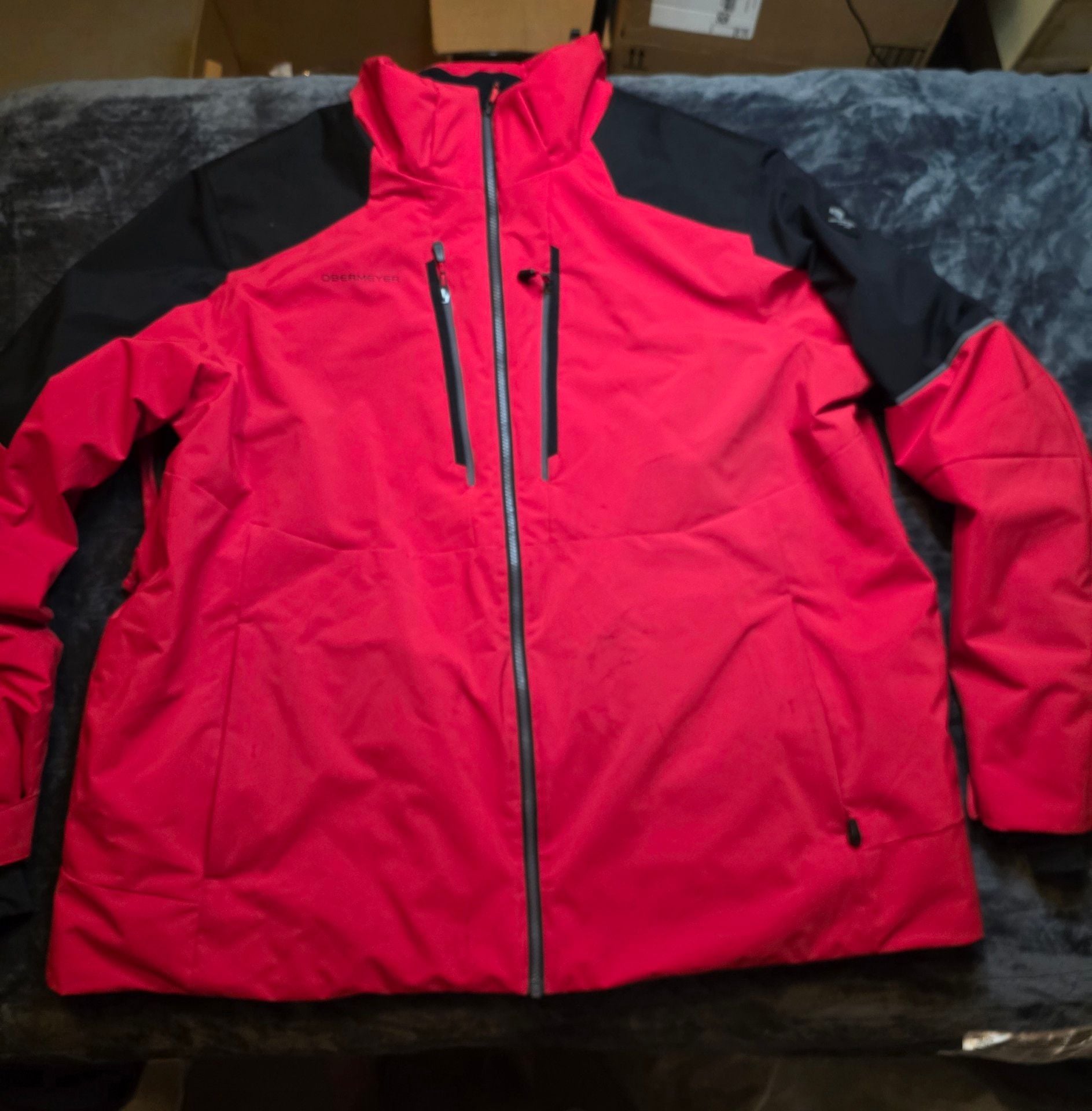 Obermeyer Foundation Ski Jacket Red Black size 3X 2