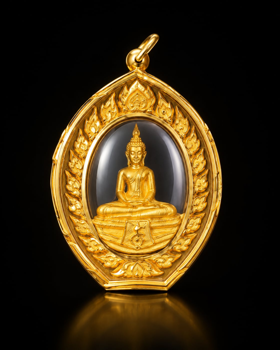 LP Sothon Gold Locket Pendant Thai Buddhist Amulet 2
