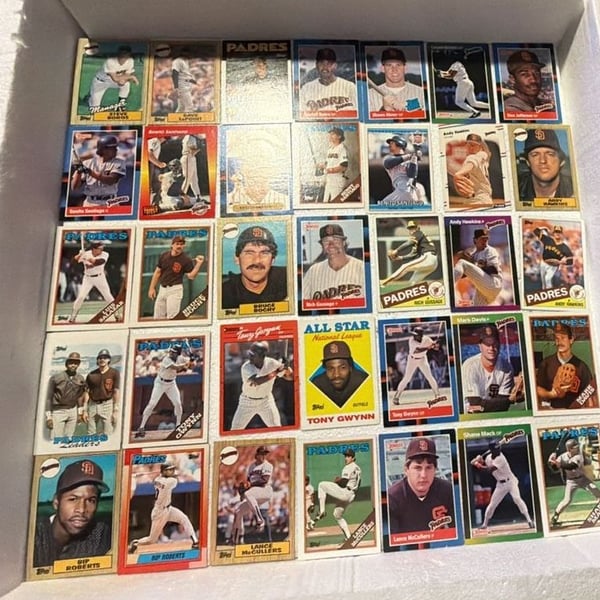 65 San Diego Padres Baseball Cards Lot Tony Gwynn Vintage 70s 80s 90s
