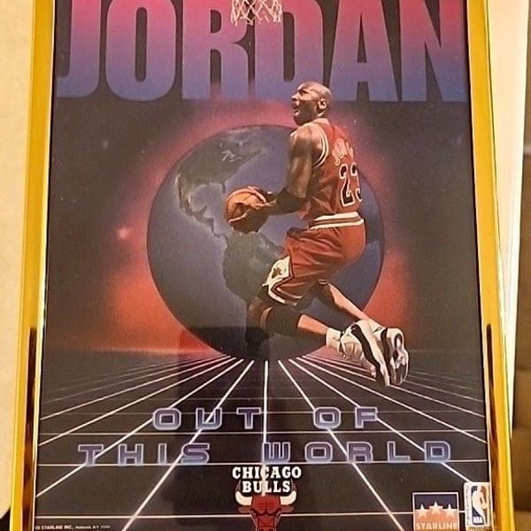 Michael Jordan Chicago Bulls "Out of This World" Starline NBA Basketball Poster
