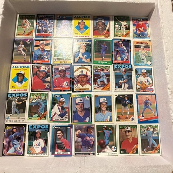 54 Montreal Expos Baseball Cards Lot Tim Raines Tim Wallach Vintage 70s 80s 90s