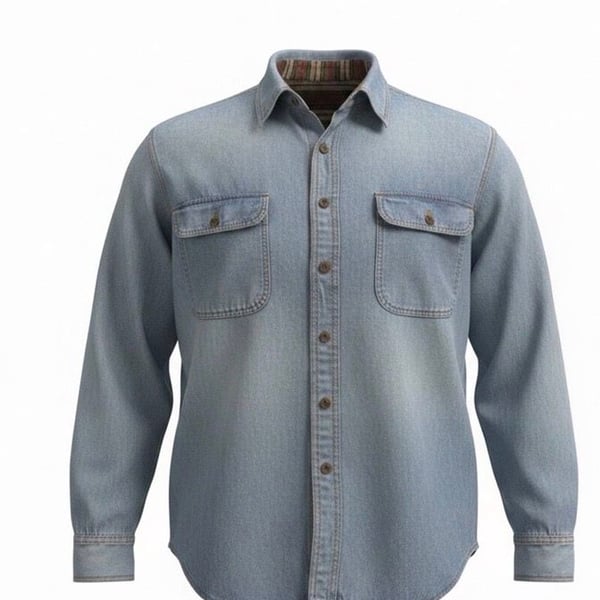 Vintage Wrangler Rugged Wear Denim Shirt Men’s XL? Plaid Lined Button Up