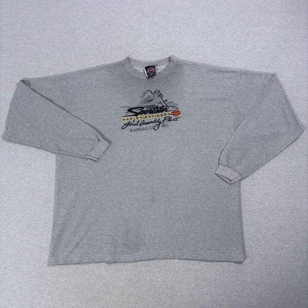 Harley-Davidson Sportster Sweatshirt Size XXL Gray Final Assembly Plant