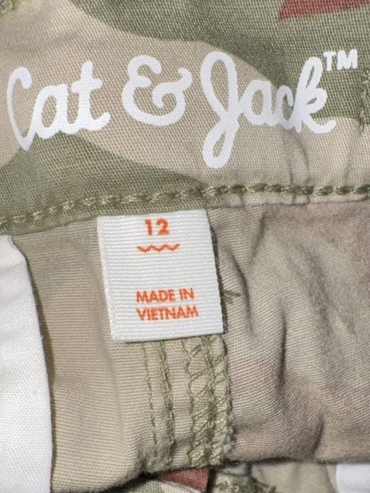 Cat & Jack Baggy Cargo Pants Size 12 Camouflage Reinforced Knee 5