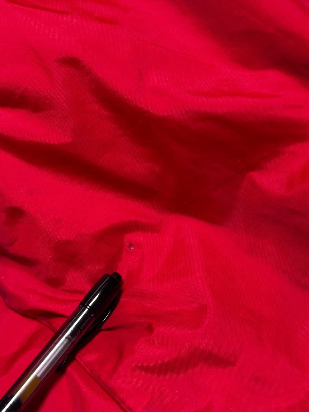Insulfoam Windbreaker Jacket Size M Red Full Zip Hooded Logo 7