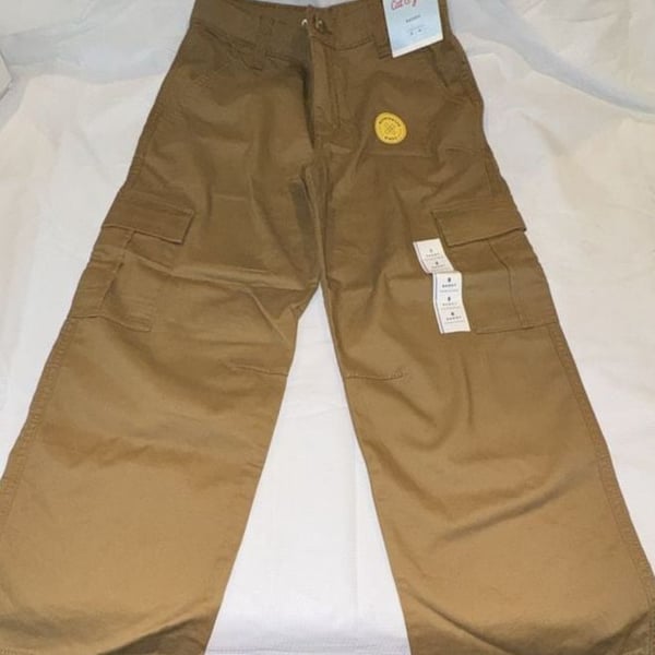 Cat & Jack Baggy Cargo Pants Size 8 Khaki Brown New With Tags