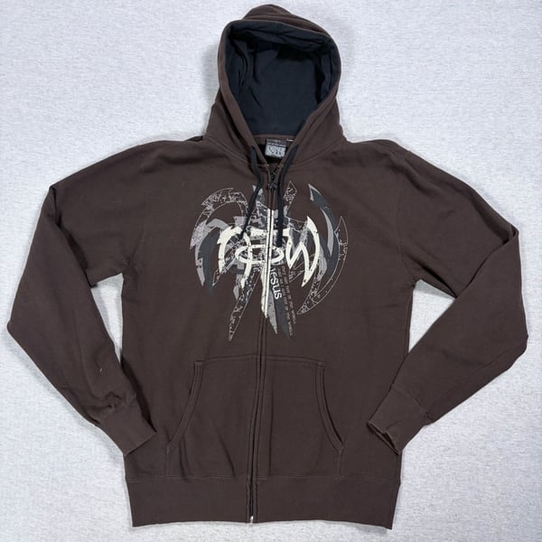 Not Of This World Zip Hoodie Brown Graphic