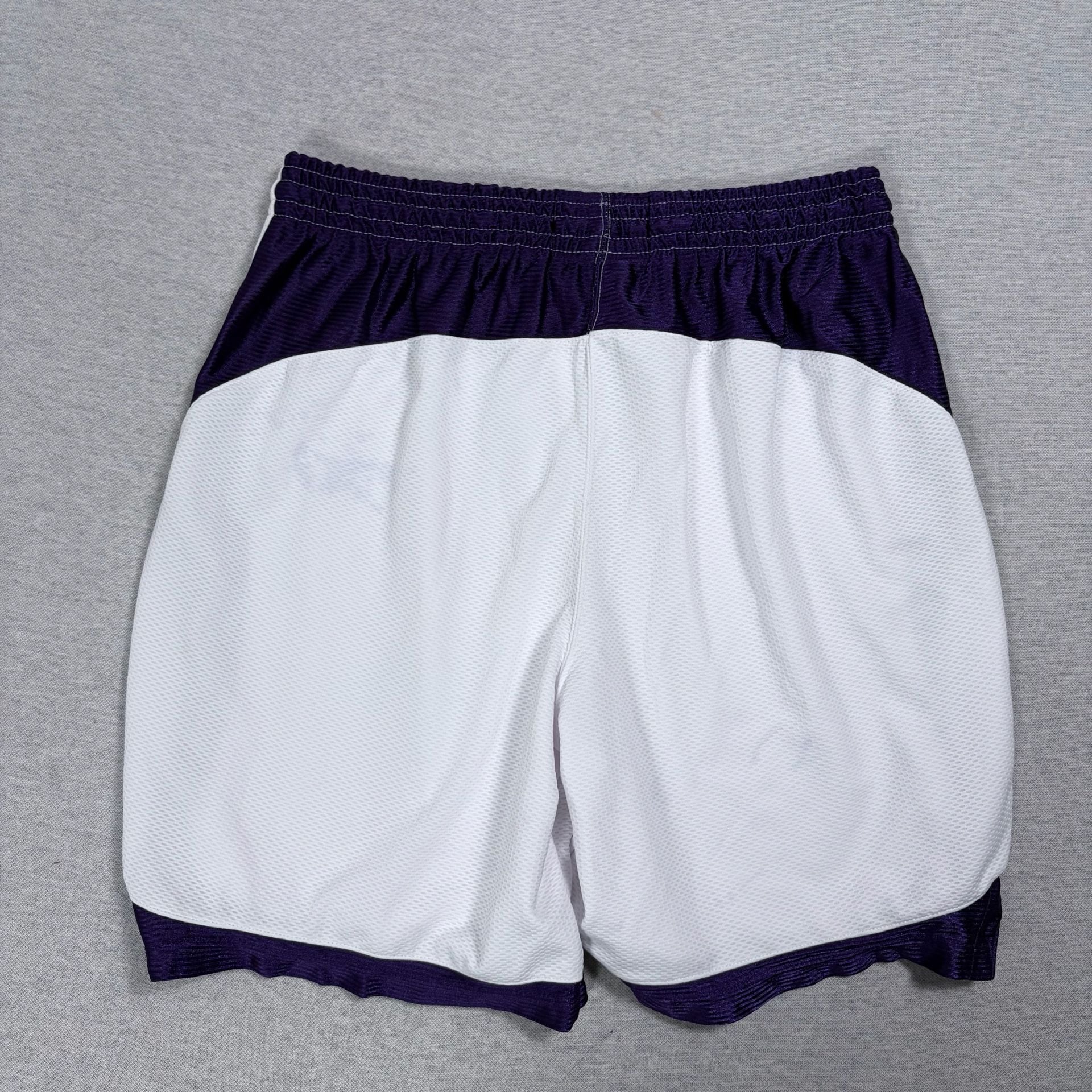 Rawlings Basketball Shorts Size L White Purple Mesh Athletic Training Gym 5