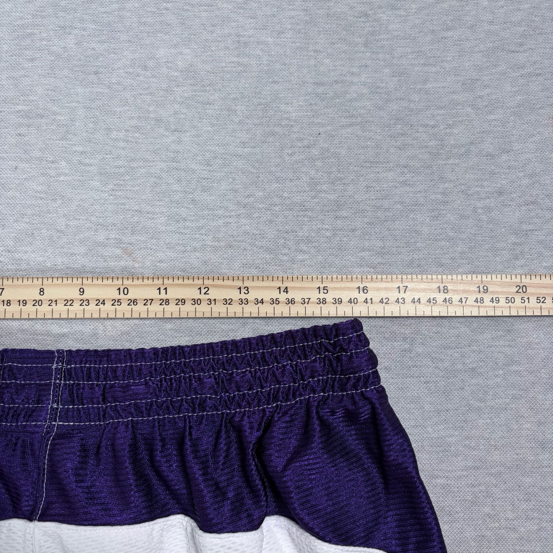 Rawlings Basketball Shorts Size L White Purple Mesh Athletic Training Gym 6