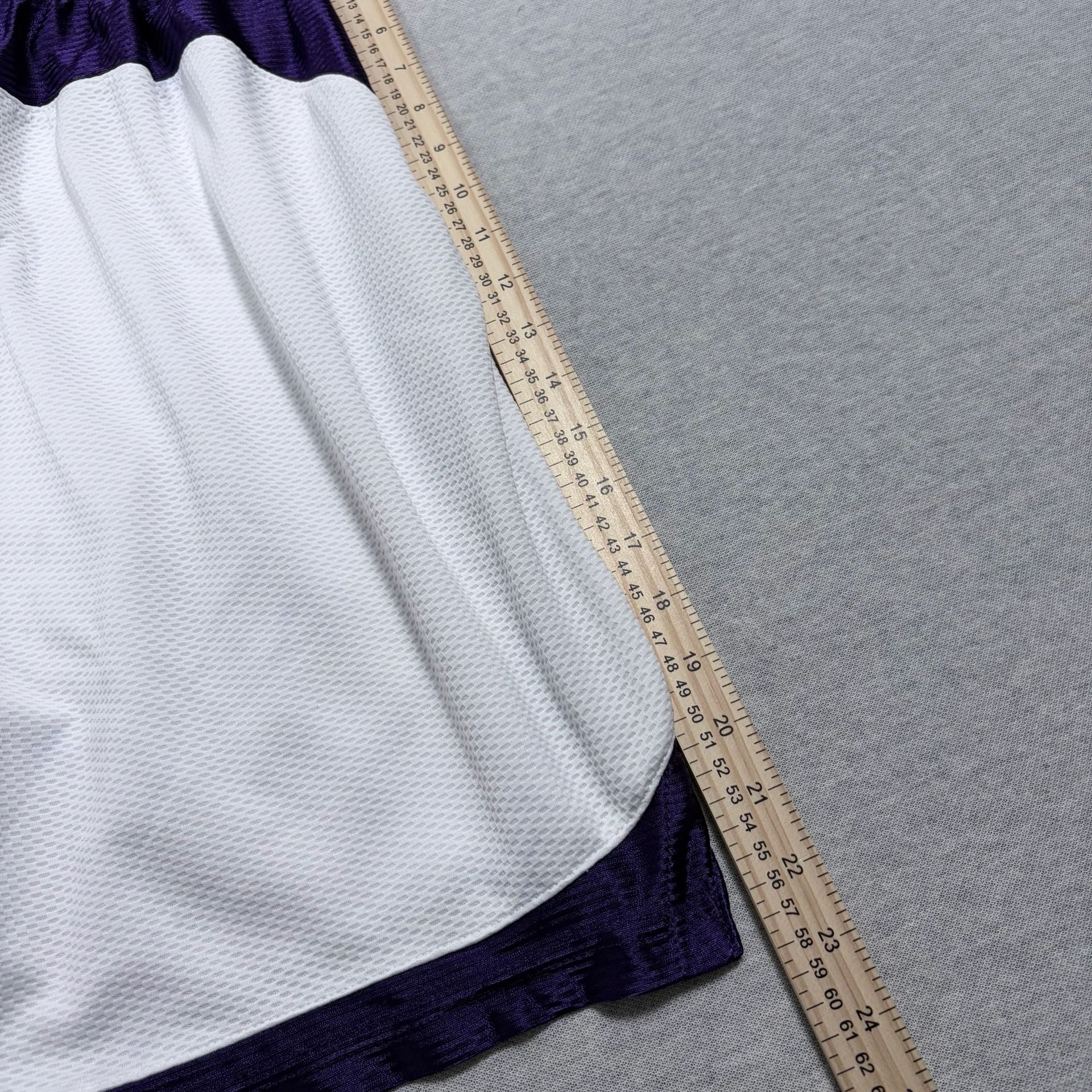 Rawlings Basketball Shorts Size L White Purple Mesh Athletic Training Gym 7