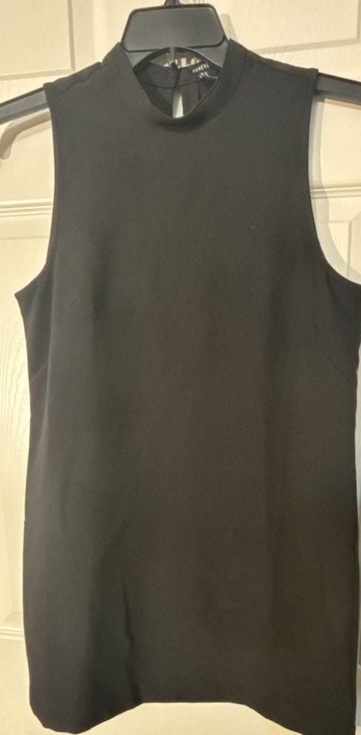 Forever 21 Black Mock Neck Sleeveless Mini Dress Size M 2