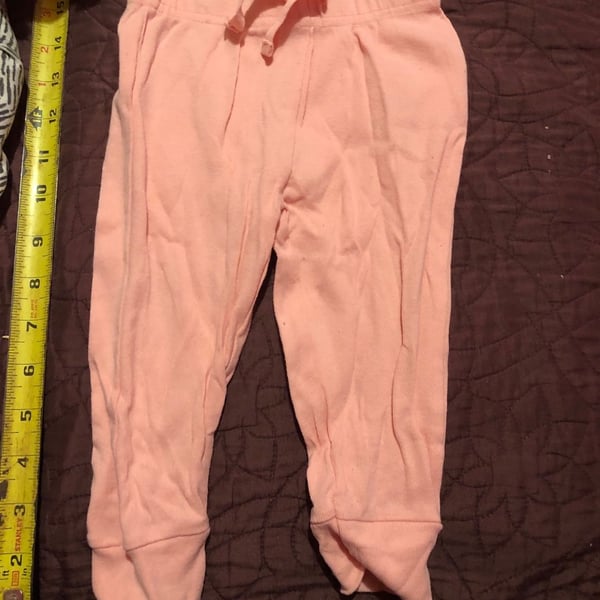 Koalababy Jogger Pants Size 9-12M Peach Pink Drawstring Sweatpants