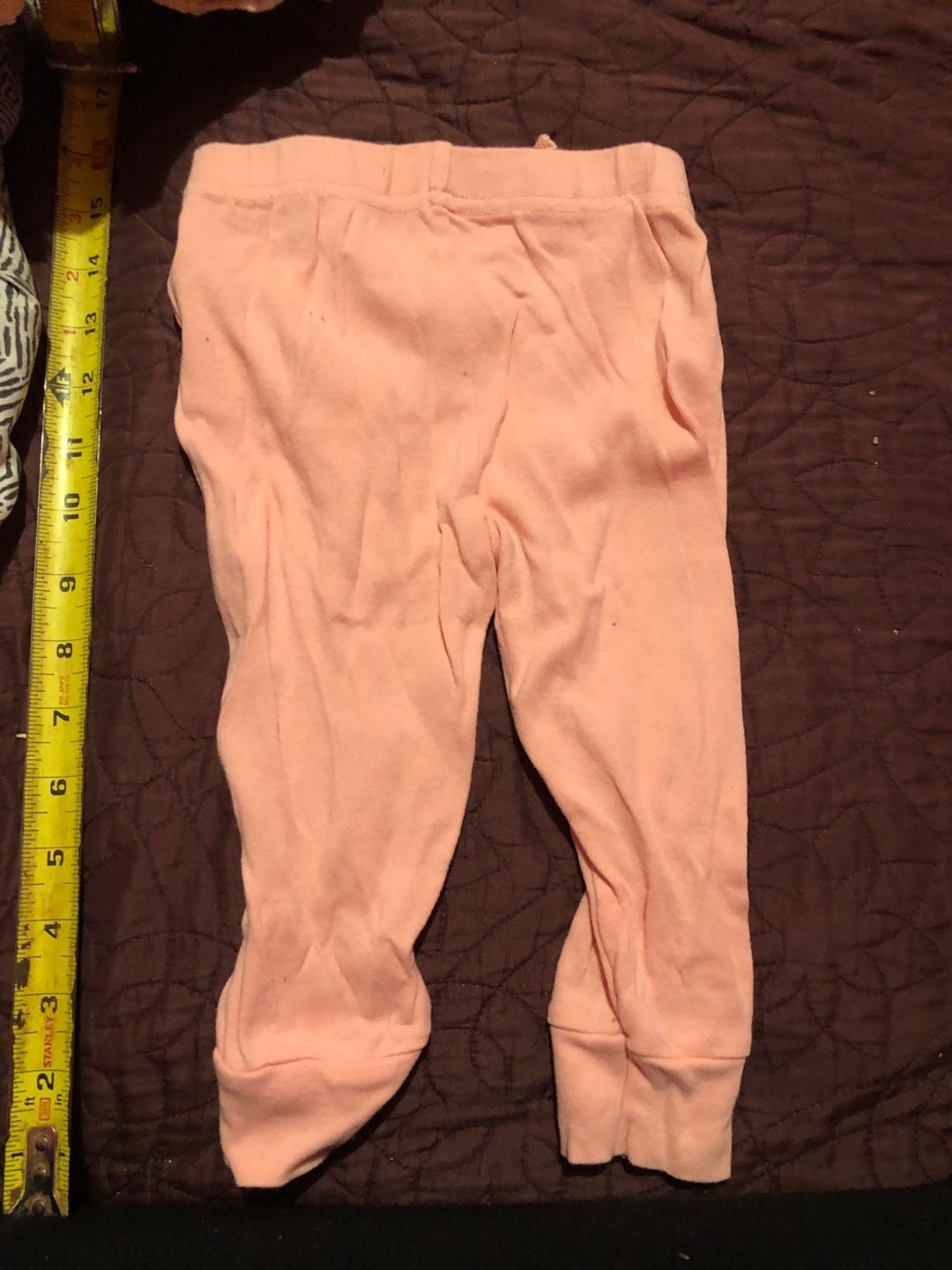 Koalababy Jogger Pants Size 9-12M Peach Pink Drawstring Sweatpants 3