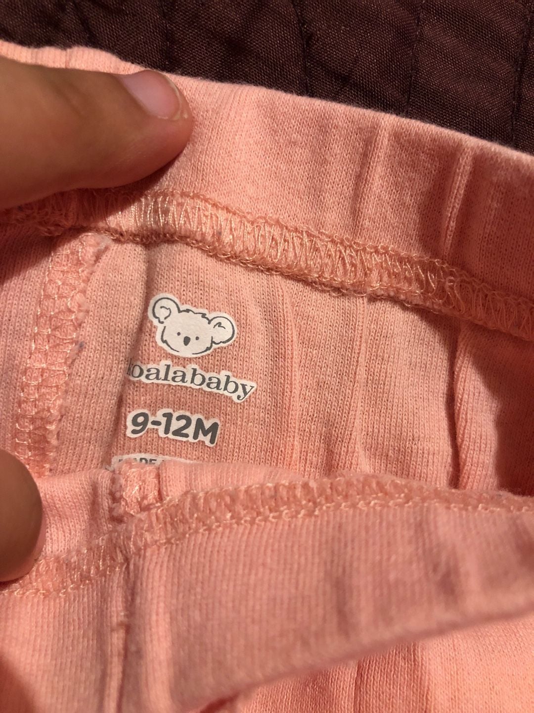 Koalababy Jogger Pants Size 9-12M Peach Pink Drawstring Sweatpants 4