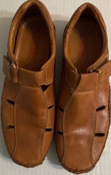 Pikolinos Tarifa Leather Fisherman Sandals Brown Size 43 2