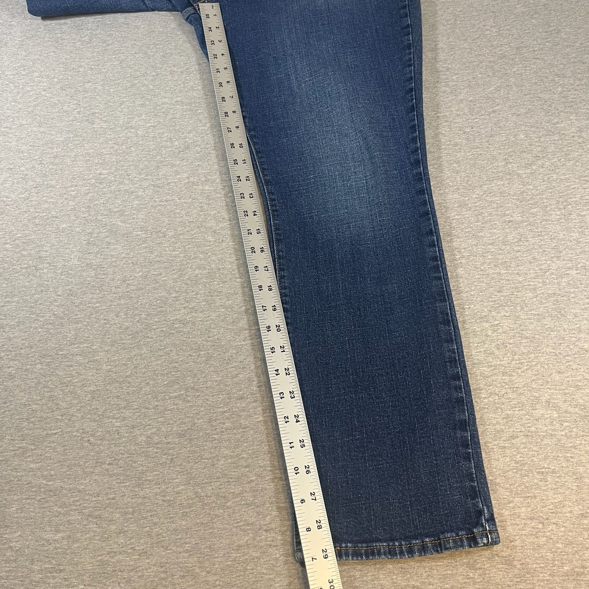 Levi Strauss & Co. 414 Straight Leg Denim Blue Jeans Women’s Size 14(36x29) 4