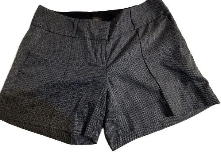 The Limited Women's Geometric Pattern Tailored Shorts Blue/White Size 4 2