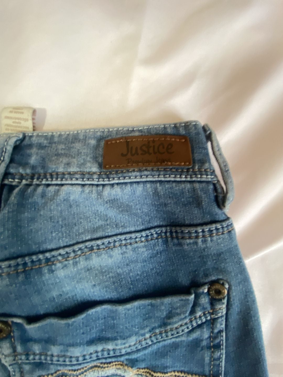 Justice Premium Jeans Bootcut Denim Size 10 Blue 7