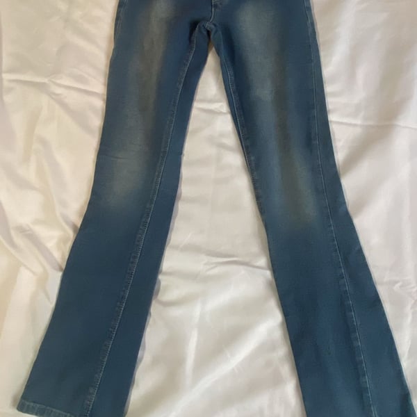 Justice Premium Jeans Bootcut Denim Size 10 Blue
