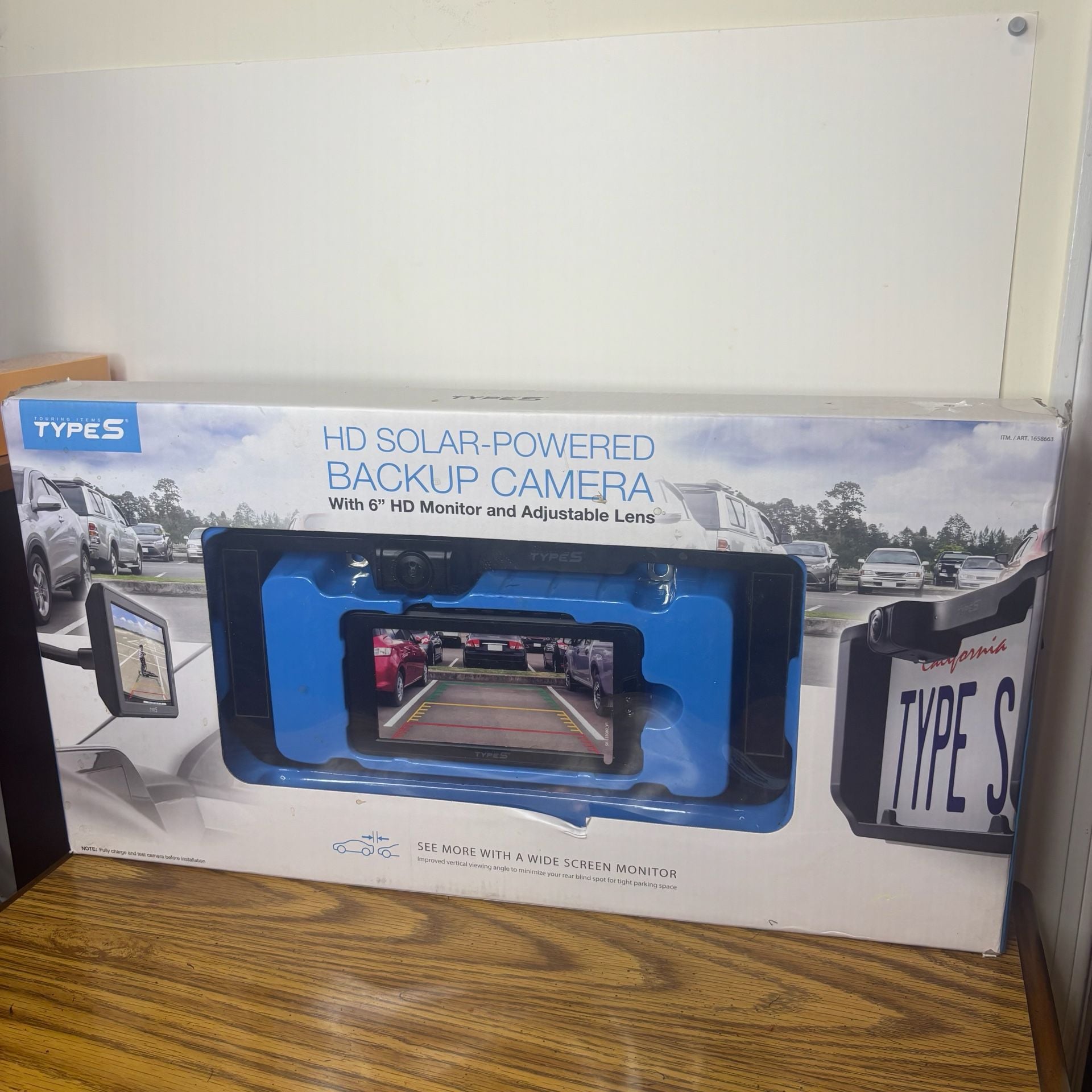 Type S Solar-Powered Wireless Backup Camera with Adjustable Lens 6.8" Touch S... 1